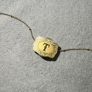 Gold Initial Pendant Necklace